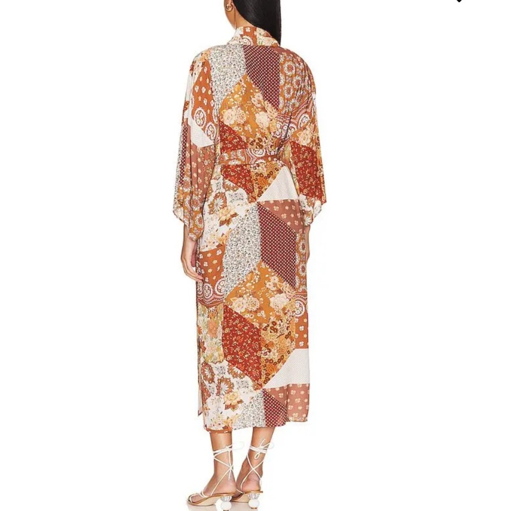 SPELL x REVOLVE Cha Cha Maxi Robe in Rust/Brown Sugar M/L - NWT - Picture 4 of 14